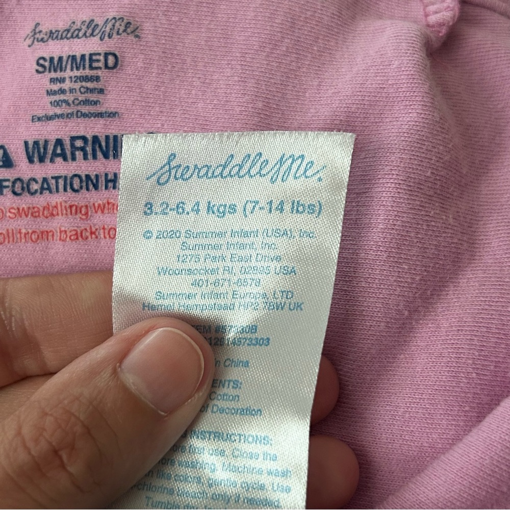 SwaddleMe Baby Sleep Sack Sm/Med Purple/Pink - Picture 4 of 5
